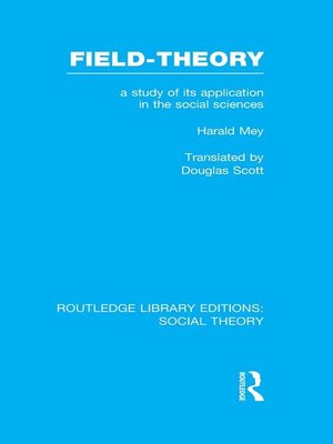cover image of Field-theory (RLE Social Theory)
